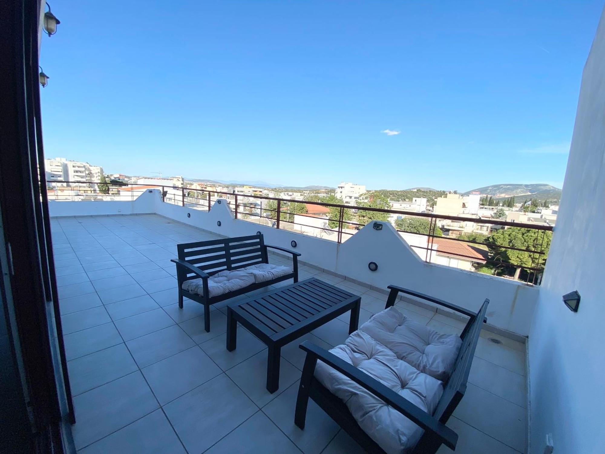 Luxury View Apartment 10Min From Athens Airport 科洛皮奥 外观 照片