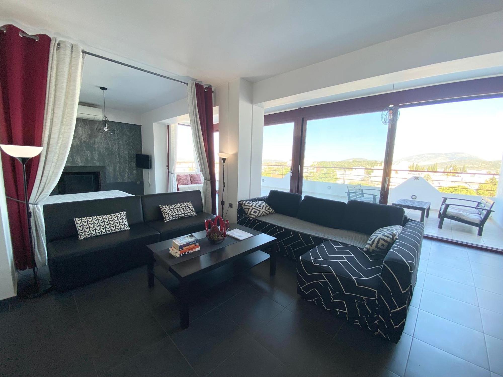 Luxury View Apartment 10Min From Athens Airport 科洛皮奥 外观 照片